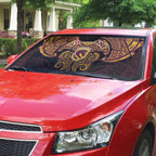 Personalized Brisbane Broncos Auto Sun Shade Polynesian Tribal Pattern Style