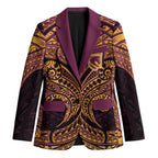 Personalized Brisbane Broncos Blazer Polynesian Tribal Pattern Style
