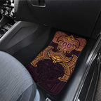 Personalized Brisbane Broncos Car Mats Polynesian Tribal Pattern Style