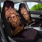 Personalized Brisbane Broncos Car Seat Cover Polynesian Tribal Pattern Style