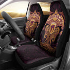 Personalized Brisbane Broncos Car Seat Cover Polynesian Tribal Pattern Style