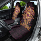 Personalized Brisbane Broncos Car Seat Cover Polynesian Tribal Pattern Style