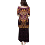 Personalized Brisbane Broncos Family Matching Puletasi and Hawaiian Shirt Polynesian Tribal Pattern Style