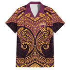 Personalized Brisbane Broncos Family Matching Tank Maxi Dress and Hawaiian Shirt Polynesian Tribal Pattern Style