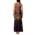 Personalized Brisbane Broncos Family Matching Tank Maxi Dress and Hawaiian Shirt Polynesian Tribal Pattern Style