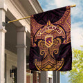 Personalized Brisbane Broncos Garden Flag Polynesian Tribal Pattern Style