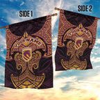 Personalized Brisbane Broncos Garden Flag Polynesian Tribal Pattern Style