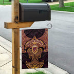Personalized Brisbane Broncos Garden Flag Polynesian Tribal Pattern Style