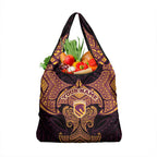 Personalized Brisbane Broncos Grocery Bag Polynesian Tribal Pattern Style