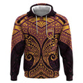 Personalized Brisbane Broncos Hoodie Polynesian Tribal Pattern Style