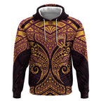 Personalized Brisbane Broncos Hoodie Polynesian Tribal Pattern Style
