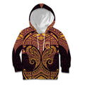 Personalized Brisbane Broncos Kid Hoodie Polynesian Tribal Pattern Style