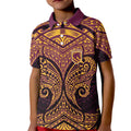 Personalized Brisbane Broncos Kid Polo Shirt Polynesian Tribal Pattern Style