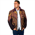 Personalized Brisbane Broncos Padded Jacket Polynesian Tribal Pattern Style