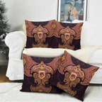 Personalized Brisbane Broncos Pillow Cover Polynesian Tribal Pattern Style