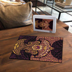 Personalized Brisbane Broncos Puzzle Polynesian Tribal Pattern Style