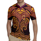 Personalized Brisbane Broncos Rugby Jersey Polynesian Tribal Pattern Style