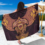 Personalized Brisbane Broncos Sarong Polynesian Tribal Pattern Style