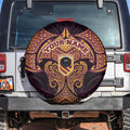 Personalized Brisbane Broncos Spare Tire Cover Polynesian Tribal Pattern Style