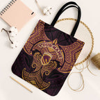 Personalized Brisbane Broncos Tote Bag Polynesian Tribal Pattern Style