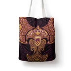 Personalized Brisbane Broncos Tote Bag Polynesian Tribal Pattern Style