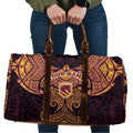 Personalized Brisbane Broncos Travel Bag Polynesian Tribal Pattern Style
