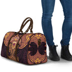 Personalized Brisbane Broncos Travel Bag Polynesian Tribal Pattern Style