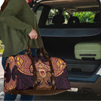 Personalized Brisbane Broncos Travel Bag Polynesian Tribal Pattern Style