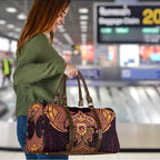 Personalized Brisbane Broncos Travel Bag Polynesian Tribal Pattern Style