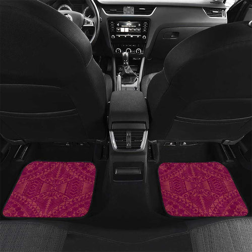 Personalized Brisbane Lions Car Mats Polynesian Tribal Pattern Heritage Football
