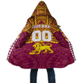 Personalized Brisbane Lions Cloak Polynesian Tribal Pattern Heritage Football