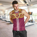 Personalized Brisbane Lions Men Tank Top Polynesian Tribal Pattern Heritage Football