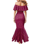 Personalized Brisbane Lions Mermaid Dress Polynesian Tribal Pattern Heritage Football