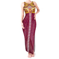 Personalized Brisbane Lions Tank Maxi Dress Polynesian Tribal Pattern Heritage Football