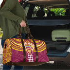 Personalized Brisbane Lions Travel Bag Polynesian Tribal Pattern Heritage Football