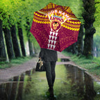 Personalized Brisbane Lions Umbrella Polynesian Tribal Pattern Heritage Football