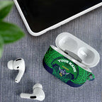 Personalized Canberra Raiders AirPods Case Polynesian Tribal Pattern Style