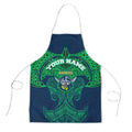 Personalized Canberra Raiders Apron Polynesian Tribal Pattern Style
