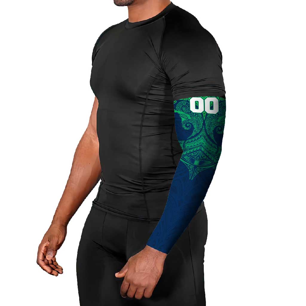 Personalized Canberra Raiders Arm Sleeves Polynesian Tribal Pattern Style