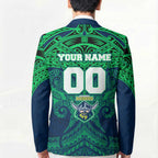 Personalized Canberra Raiders Blazer Polynesian Tribal Pattern Style