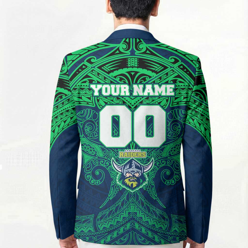 Personalized Canberra Raiders Blazer Polynesian Tribal Pattern Style