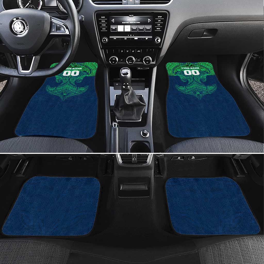 Personalized Canberra Raiders Car Mats Polynesian Tribal Pattern Style