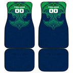 Personalized Canberra Raiders Car Mats Polynesian Tribal Pattern Style