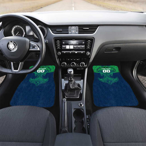 Personalized Canberra Raiders Car Mats Polynesian Tribal Pattern Style