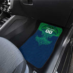 Personalized Canberra Raiders Car Mats Polynesian Tribal Pattern Style