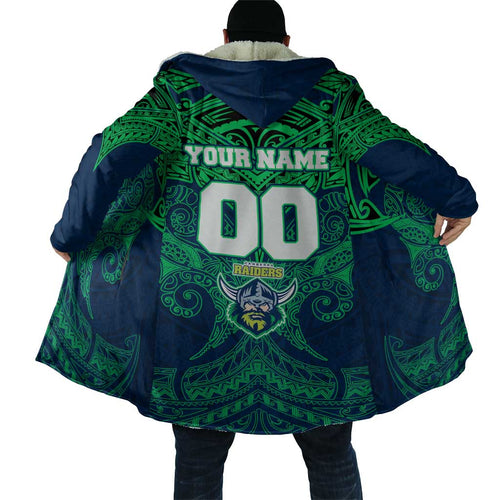 Personalized Canberra Raiders Cloak Polynesian Tribal Pattern Style