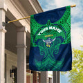 Personalized Canberra Raiders Garden Flag Polynesian Tribal Pattern Style
