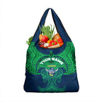Personalized Canberra Raiders Grocery Bag Polynesian Tribal Pattern Style