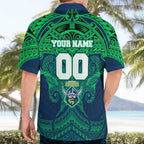 Personalized Canberra Raiders Hawaiian Shirt Polynesian Tribal Pattern Style
