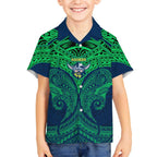 Personalized Canberra Raiders Hawaiian Shirt Polynesian Tribal Pattern Style